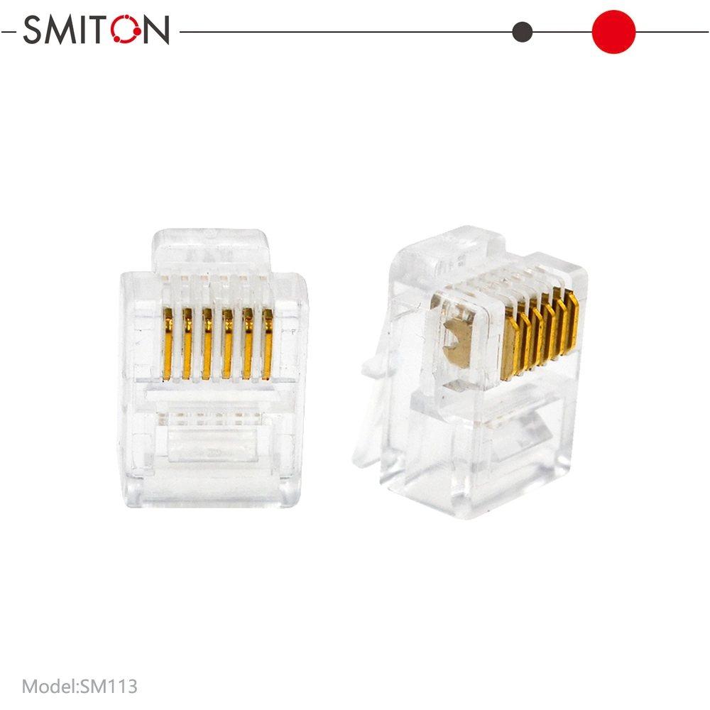 Cat3 Telephone Plug UTP Type 6p6c Connector Rj12 6p6c Modular Plug