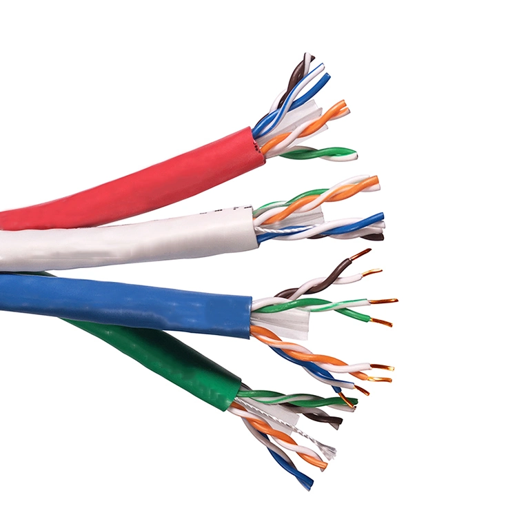 Computer Use RJ45 Connector PVC Jacket Copper Wire Cat 5e CAT6 UTP Indoor Network Cable Patch Cord