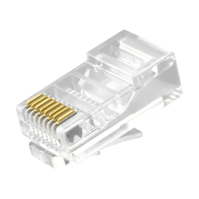 Spina modulare CAT.5E RJ45 8P8C Connettori di rete non schermati (UTP) per cavi tondi