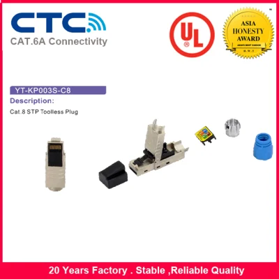 Spina modulare RJ45 Cat8 STP senza attrezzi