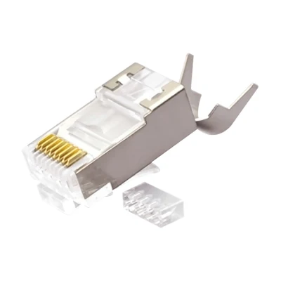 Spina modulare CAT.7 RJ45 8P8C, schermata (FTP), connessioni di rete, kit 2 pezzi