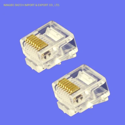 Spina modulare con connettore modulare di rete UTP a corpo corto RJ45 Cat5e 8p8c