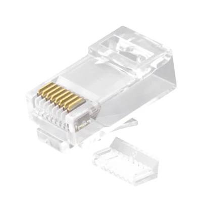 Kit di connettori di rete CAT.6 RJ45 8P8C con spina modulare non schermata (UTP) da 2 pezzi