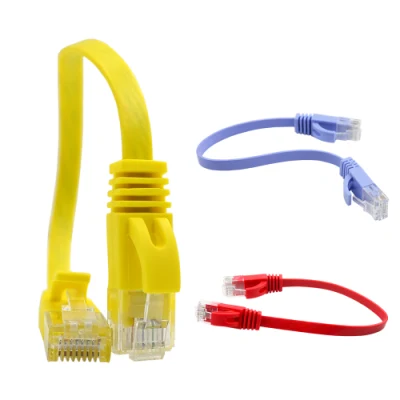 Cavo patch LAN Ethernet RJ45, cavo patch piatto Cat 6, CAT6 UTP, rame piatto nudo