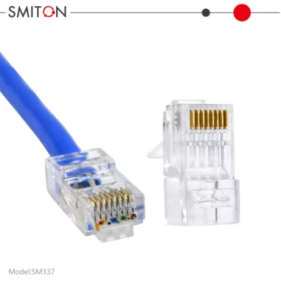 Passa attraverso il connettore CAT6A, connettore 8p8c, connettore modulare