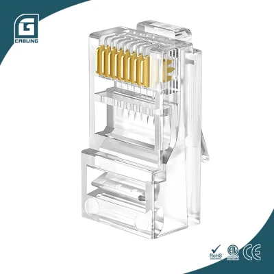 Connettore di rete Gcabling 8p8c UTP CAT6 CAT6A Cat5e RJ45 Connettore Ethernet RJ45 modulare