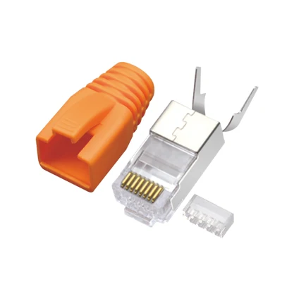 Spina modulare CAT.7 RJ45 8P8C, schermata (FTP), connessioni di rete, kit 3 pezzi