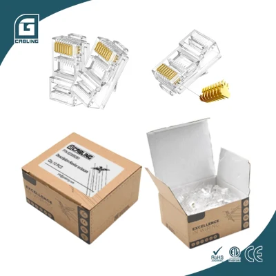 Connettore di rete Gcabling Ethernet modulare RJ45 UTP CAT6 CAT6A maschio 8p8c