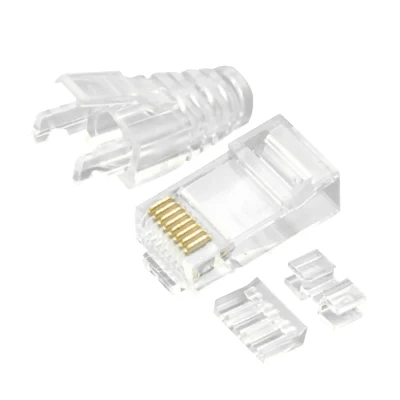 Kit connettore di rete CAT.6A RJ45 8P8C con spina modulare non schermata (UTP).