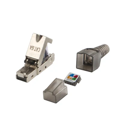 Spina modulare con connettore senza attrezzi CAT6A RJ45 8p8c